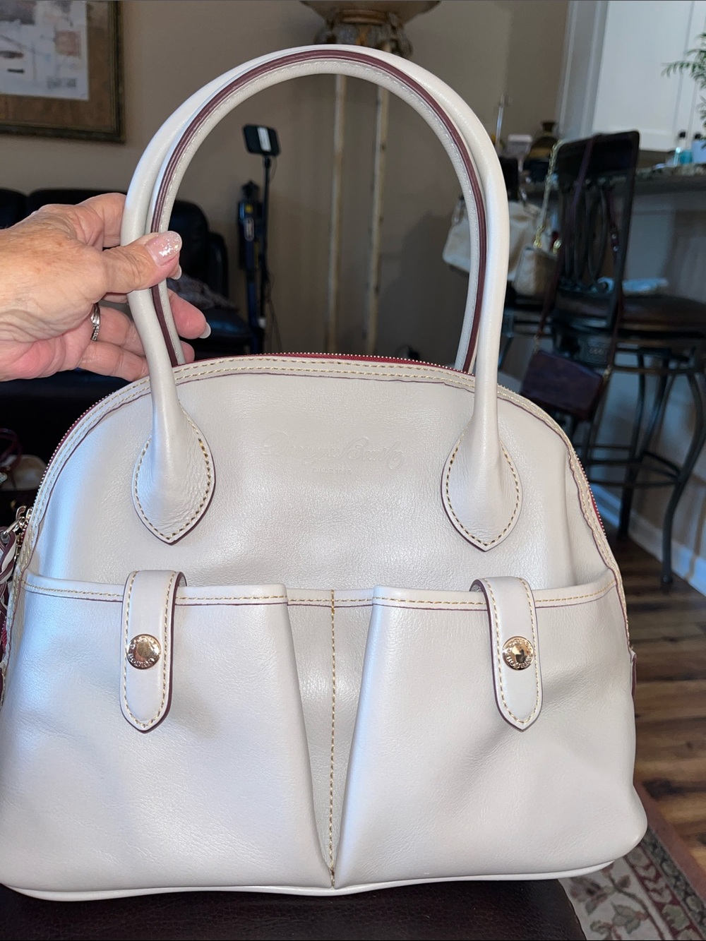 NWOT Authentic Dooney&Bourke Florentine Leather East West Dome Handbag